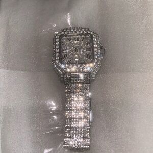 Moissanite Cartier watch no box passes tester